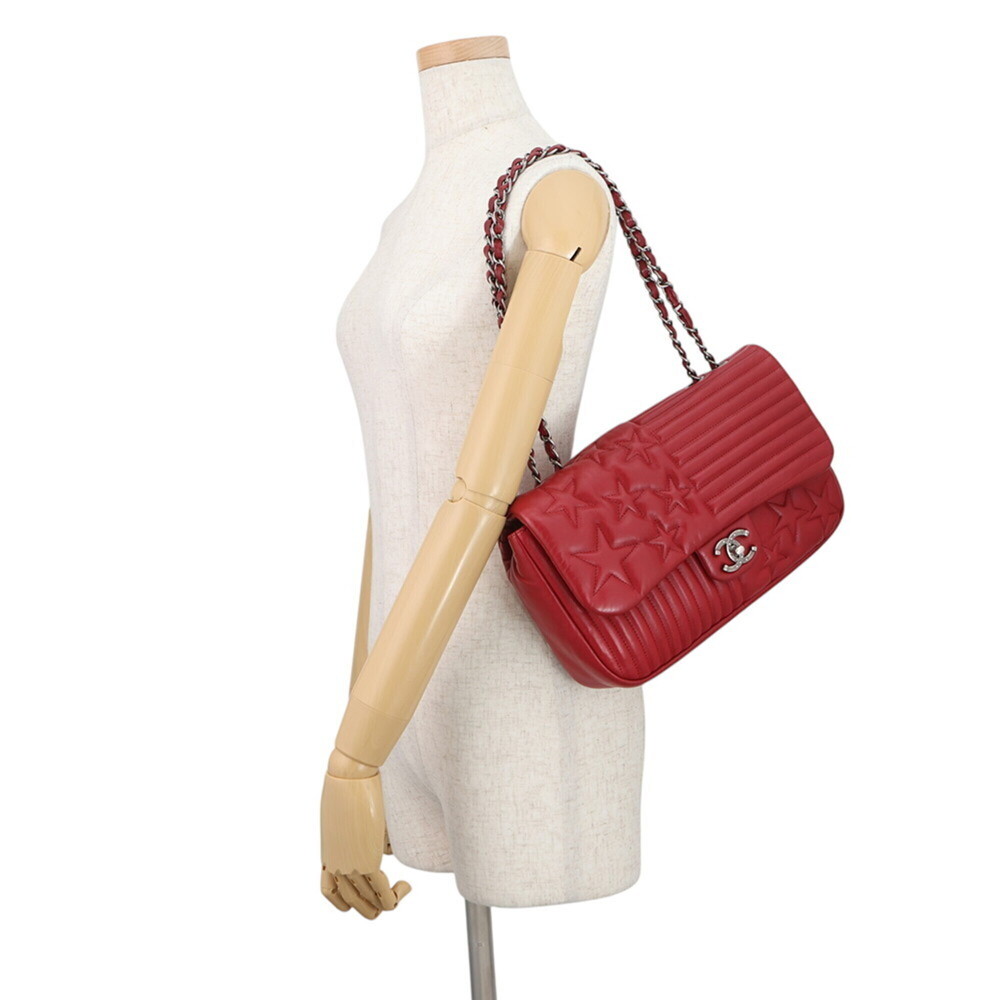 Chanel Chain Shoulder Bag, Coco Mark Star, Lambskin, CHANEL 2-way Handbag, Wo... - Picture 4 of 14